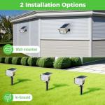 Nipify Waterproof Solar Motion Sensor Spot Lights