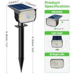 Nipify Waterproof Solar Motion Sensor Spot Lights
