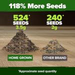 HOME GROWN 𝗨𝗦𝗔 𝗣𝗥𝗘𝗠𝗜𝗨𝗠 Zinnia Dahlia Seeds Pack for 2026 – 524 𝗡𝗢𝗡-𝗚𝗠𝗢 Flower Seeds | Vibrant Zinnia Elegans for Pollinator Gardens, Borders & Containers | Easy-to-Grow Outdoor Blooms