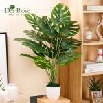 Der Rose 28" Fake Plants Large Artificial Monstera Faux Potted Plants Indoor Tall Tree for Living Room Decor