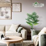 Der Rose 28" Fake Plants Large Artificial Monstera Faux Potted Plants Indoor Tall Tree for Living Room Decor