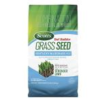 Scotts Turf Builder Grass Seed Kentucky Bluegrass Mix with Fertilizer and Soil Improver, Grows Dense, Green Turf, 5.6 lbs.
