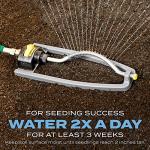 Scotts Turf Builder Grass Seed Kentucky Bluegrass Mix with Fertilizer and Soil Improver, Grows Dense, Green Turf, 5.6 lbs.