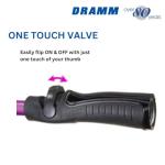 Dramm 14866 Rain Wand with One Touch Valve, 16" Berry