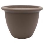 The HC Companies Sevilla Flower Planters - Durable Outdoor & Indoor Planter - Round Lightweight Self Watering Plant Pots for Herbs & More (12" Cappuccino, Pack of 1)