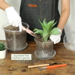 FUIJOL 4/5/6/7 Inch Clear Nursery Pots for Plants with Sacuers 20 Pack, Plastic Flower Pots with Drainage Holes, Variety Pack Seedlings Garden Pot for Indoor Outdoor (4+5+6+7 inch)