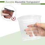 FUIJOL 4/5/6/7 Inch Clear Nursery Pots for Plants with Sacuers 20 Pack, Plastic Flower Pots with Drainage Holes, Variety Pack Seedlings Garden Pot for Indoor Outdoor (4+5+6+7 inch)