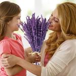 Dried Purple Lavender Flowers Bundle-Dried Preserved Lavender Bouquet 15-17" for Shower Weeding Home Vase Decor, Crafts, Aromatherapy, Fragrance, Fresh Silk Dry Live Plants, 50g(1.76oz)