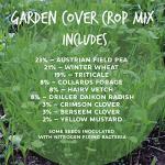 No-Till Garden Farm and Garden Cover Crop Mix Seeds - 5 Lbs - Blend of Gardening Cover Crop Seeds: Hairy Vetch, Daikon Radish, Forage Collards, Triticale, More