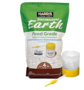 HARRIS Diatomaceous Earth Food Grade, 4lb with Powder Duster Included in The Bag