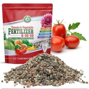 5-10-10 Tomato & Vegetable Fertilizer - Made in USA - NPK + Micronutrients Plant Food for Flower Gardens - Promotes Vigorous Growth and Big Blooms!