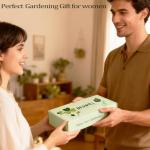 Beswill 8-Piece Heavy-Duty Gardening Tools Set with Tote Bag - Rust-Proof Aluminum Gardening Hand Tools with Ergonomic Non-Slip Rubber Grips - Gardening Supplies Set Ideal Gift for Men & Women