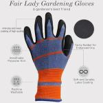 CELCOREERY 6 Pairs Gardening Gloves Great Gifts for Women and Men, Summer Work Gloves Men Breathable Latex Coated Patio Garden Gloves, Outdoor Protective Work Gloves