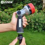 Eden 95210 Premium Garden Hose Fitting Quick Connect with Water Stop & Lock Feature, 5 pc Set