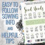 Seed Needs Forget Me Not Seed Packet Favors - Thoughtful Gifts/Handouts for a Memorial or Funeral Service to Remember Loved Ones - Sowing Seeds in Remembrance (30 Packets)