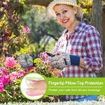 Ainiv Floral Gardening Gloves for Women/Ladies, 2 Pairs Non-Slip Grip Garden Work Gloves, Comfortable Thorn Proof Garden Gloves for Farm, Yard, Pruning, Outdoor Multi-Purpose(Universal Size)