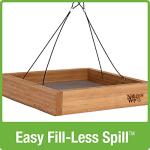 Nature's Way Bird Products Bamboo BWF3 Hanging Platform Feeder, 12" x 12"