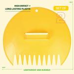 Rugg Original Leaf Scoops, Large Size Hand Rake Claws for Debris & Yard Waste Pick Up, Yellow, (One Pair)