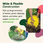 Rugg Original Leaf Scoops, Large Size Hand Rake Claws for Debris & Yard Waste Pick Up, Yellow, (One Pair)