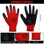 Gandeer 90 Pairs Gardening Gloves for Men Women Breathable Rubber Coated Working Gloves for Gardening, 9.1 Inch