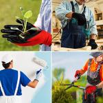 Gandeer 90 Pairs Gardening Gloves for Men Women Breathable Rubber Coated Working Gloves for Gardening, 9.1 Inch