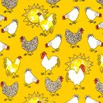 Sloggers Original Waterproof Rain and Garden Shoe for Women– Outdoor Slip-On Garden Clog - Made in The USA with Premium Comfort Insole and Arch Support - Chickens Daffodil Yellow, Size 7