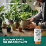 Kate's Home & Garden Plant Spray for Insects & Getting Rid of Gnats with 12 Sticky Traps. Fungus Gnat Killer & Bug Spray for Indoor Plants (16oz, Peppermint, Pet Safe, Non Toxic)