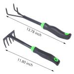 JIECHENG 7-Piece Aluminum Alloy Heavy Duty Gardening Tool Set – Rust Proof, Ergonomic Handle, Includes Shovels, Rakes, Hoes & More for Gardening Enthusiasts