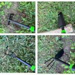 JIECHENG 7-Piece Aluminum Alloy Heavy Duty Gardening Tool Set – Rust Proof, Ergonomic Handle, Includes Shovels, Rakes, Hoes & More for Gardening Enthusiasts