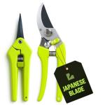 2-Pack Stainless Steel Gardening Scissors, Pruning Shears and Clippers for Gardening