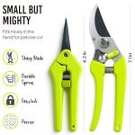 2-Pack Stainless Steel Gardening Scissors, Pruning Shears and Clippers for Gardening