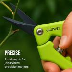 2-Pack Stainless Steel Gardening Scissors, Pruning Shears and Clippers for Gardening