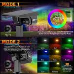 Solar Outdoor Lights,40 LEDs Color Changing RGB Solar Landscape Path Lights,USB & Solar Powered Multicoloured Spotlights,14 Colors Auto Cycling Spotlights for Yard,Garden,2 Pack
