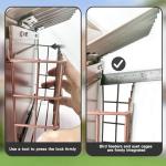 FlowaFoli Bird Feeders for Outdoors, Metal Bird Feeder with Double Suet Cage Weatherproof Metal Roof, 2 in 1 Mixed Seeds Suet Feeder, 4Lbs Large Capacity, Great for Finch、Cardinal、Chickadee（Brown）