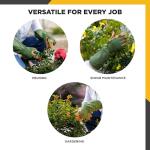 Wells Lamont Rosetender Gardening Gloves for Women – Thorn Proof Garden Gloves, Grain Leather Long Gloves for Pruning & Yard Work, 4129-300, Medium