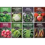 Fall & Winter Vegetable Seed Collection – 8 Packs of Non-GMO Heirloom Seeds for Planting Vegetables | Autumn & Indoor Gardening Seed Pack – Survival Garden Seeds