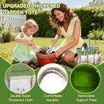 Gardening Tools Set for Women 29Pcs Heavy Duty Garden Hand Tools Set with Floral Tote Bag Rust-Proof Garden Tool Kit Supplies Gardening Esssential Gifts for Women Men