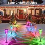 Eyrosa Solar Outdoor Lights, 10 Pack Solar Pathway Lights Outdoor Waterproof, Stake Lighting for Garden Yard Path Walkway Driveway Patio Lawn Decor,Color Changing