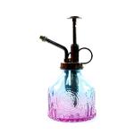 Hniuyun Glass Plant Mister Spray Bottle, 6.4 All Vintage Plant Spritzer Watering Can, Bronze Plastic Top Pump, Plant Mister Glass Watering Garden Tool (Blue Violet Gradient)