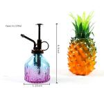 Hniuyun Glass Plant Mister Spray Bottle, 6.4 All Vintage Plant Spritzer Watering Can, Bronze Plastic Top Pump, Plant Mister Glass Watering Garden Tool (Blue Violet Gradient)
