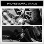 SWANLAKE 3/8'' Drive Impact Socket Set, 50-Piece Standard SAE (5/16 to 3/4 inch) and Metric (8-22mm) Size, 6 Point, Cr-V, 3/8-Inch Ratchet Handle, Extension Bar, Universal Joint