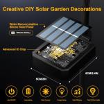 Solar Lights Outdoor - Upgraded 4-Pack of 32 LEDs Solar Garden Lights,IP65 Waterproof Outdoor Decor Solar Firefly Light for Yard,Pathway Decoration,Unique Gifts for Women and Grandma