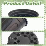 Pynqdfu 60 Pcs 1 Gallon Plant Nursery Pots,Plastic Seed Starter Pot with Drainage Holes,Plastic Plant Pots for Planting,Cuttings,Transplanting,Home Garden(Black)