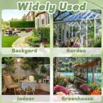 Pynqdfu 60 Pcs 1 Gallon Plant Nursery Pots,Plastic Seed Starter Pot with Drainage Holes,Plastic Plant Pots for Planting,Cuttings,Transplanting,Home Garden(Black)