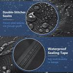 STARTWO Outdoor Furniture Cover Waterproof, 4 Piece Patio Furniture Set Cover for Outside Couch, Lawn Chairs, Coffee Table, Windproof with Buckle Strap, Black
