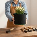 Xvvirnt 5 Gallon Grow Bags, 10 Pack Heavy Duty Aeration Fabric Pots,Thickened Nonwoven Fabric Pots with Handles,Reusable Plant Bags for Vegetable, Fruits, Flowers, Plants