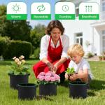 Xvvirnt 5 Gallon Grow Bags, 10 Pack Heavy Duty Aeration Fabric Pots,Thickened Nonwoven Fabric Pots with Handles,Reusable Plant Bags for Vegetable, Fruits, Flowers, Plants