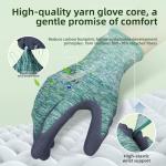 KDK Gardening Gloves for Women and Men, ECO Recycled Polyester Work Gloves with Latex Coating, Breathable Grip Comfortable，One Size M (Ocean Blue)