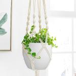 Plant Pots 8 Inch Set of 4, Flower Pots with Multi Mesh Drainage Holes, Planters for Indoor Outdoor Garden Plants and Flowers