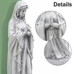 TOETOL Virgin Mary Praying Statue 29.9 Inch Tall Outdoor Garden Religious Decorations Statue Clearance for Home Yard Patio Lawn Hallway Decor Sculpture Magnesium Oxide Stone